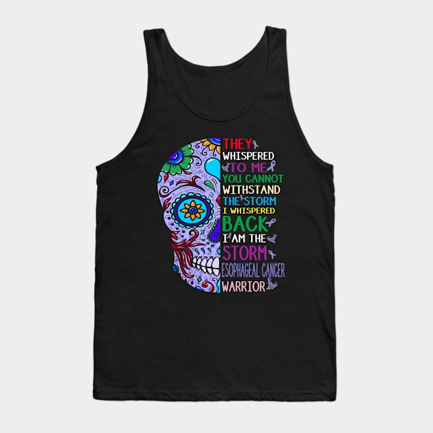 esophageal cancer skull i am storm Tank Top by TeesCircle